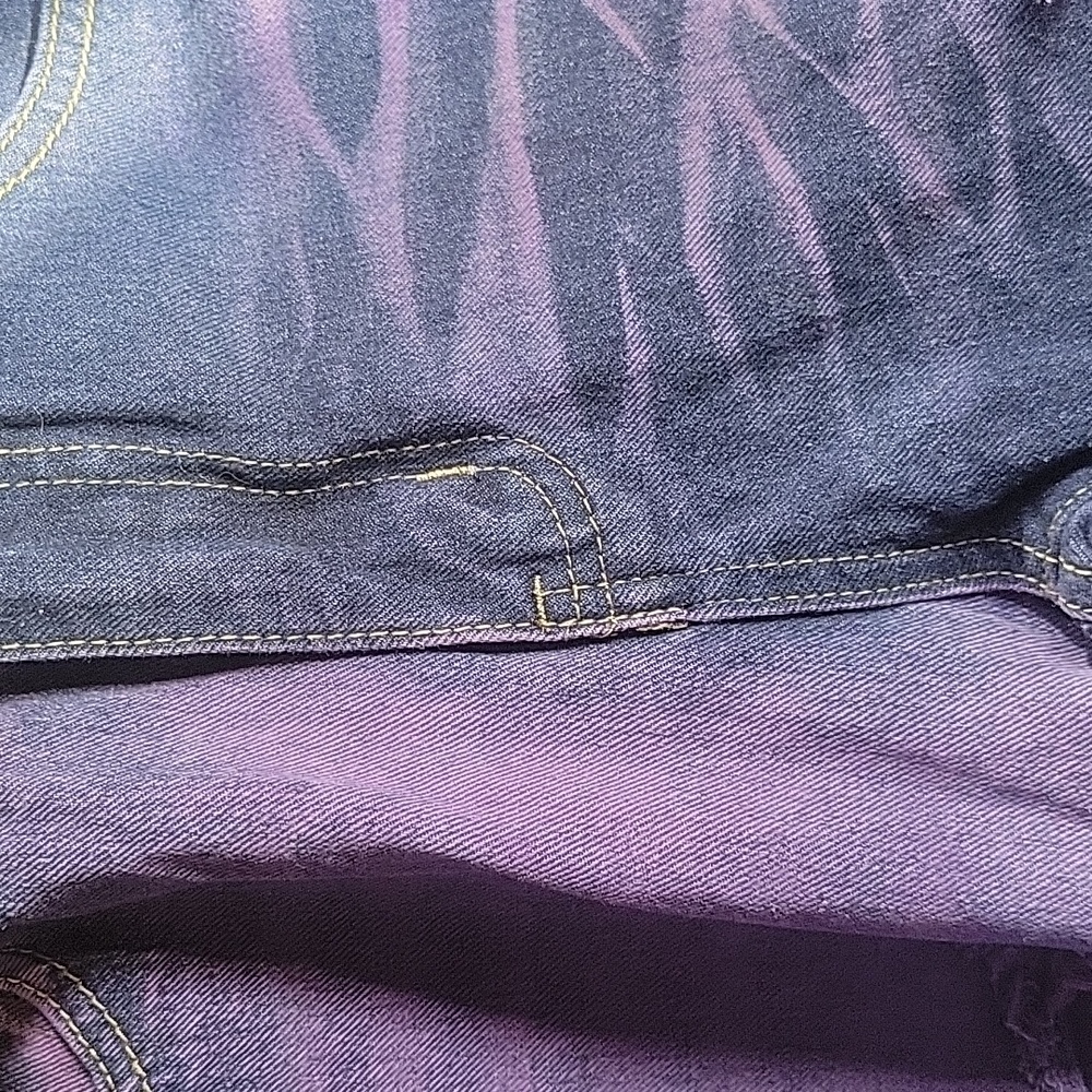 Purple Distressed Women Jeans - Picture 4 of 4